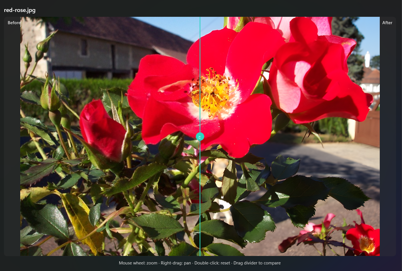 PixelUp comparison modal thumbnail